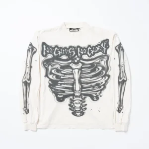 Hellstar White Airbrushed Bones Longsleeve