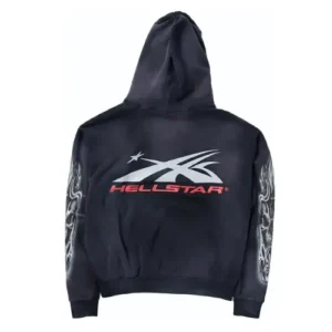Hellstar Black Airbrushed Skull Hoodies
