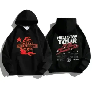 Hellstar Studios Biker Hoodie Black