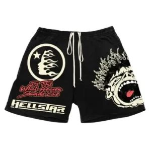 Hellstar Studios Noise Shorts Black
