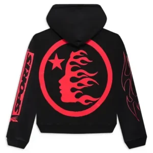 Hellstar Black and Red Sports Hoodie