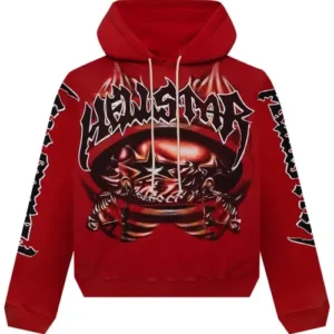 Hellstar Red Halloween Skeleton Airbrushed Hoodie