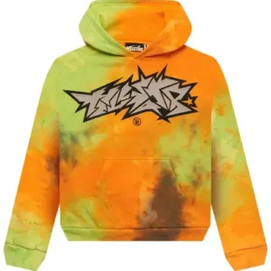Hellstar Orange Halloween Vomit Hoodie