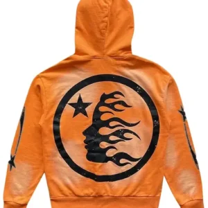 Hellstar Orange Hoodie Fire