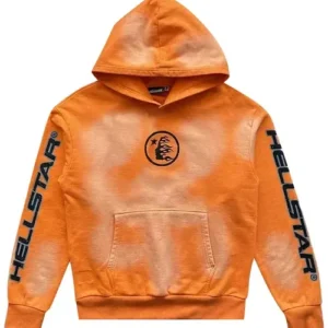 Hellstar Orange Hoodie Fire