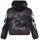 Hellstar Black Spiderweb Sport Logo Zip-Up