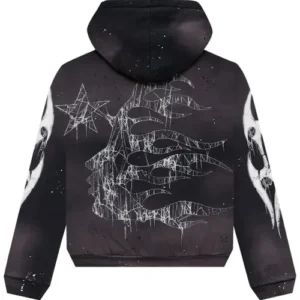 Hellstar Black Spiderweb Sport Logo Zip-Up