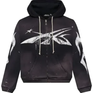 Hellstar Black Spiderweb Sport Logo Zip-Up