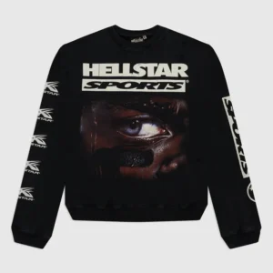 Hellstar Sports 96′ Crewneck Black Sweater