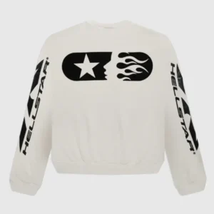 Hellstar Sports Crewneck White Sweater