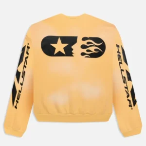 Hellstar Sports Crewneck Yellow Sweater
