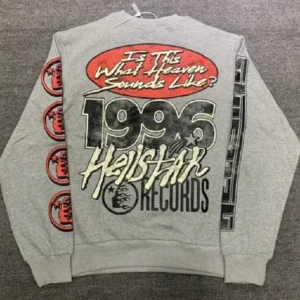 Hellstar Studios Records Sweater Light Grey