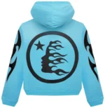 Hellstar Studios Zip Up Blue Hoodie