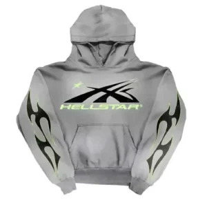 Hellstar Records Sport Logo Gel Tracksuit Unisex Grey