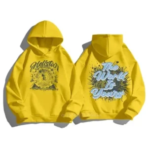Hellstar The World Is Yours Hoodie Yellow
