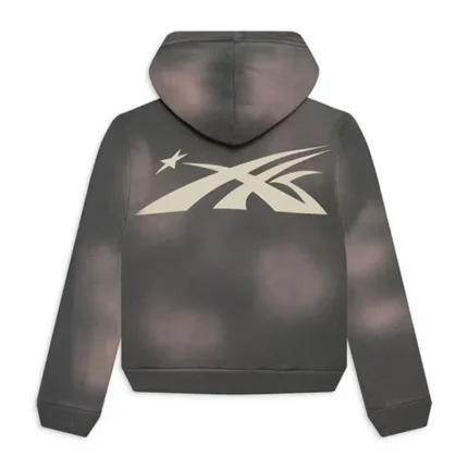 Grey Hellstar Zip Up Hoodie