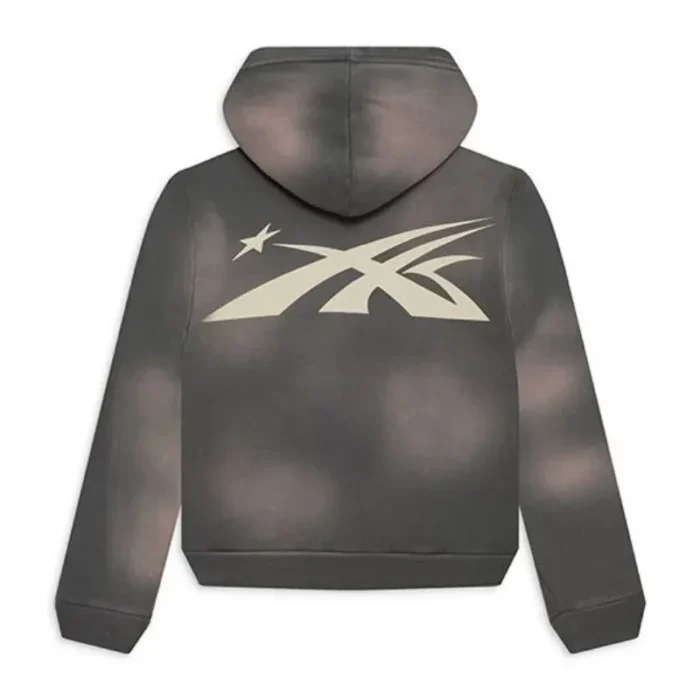 Grey Hellstar Zip Up Hoodie