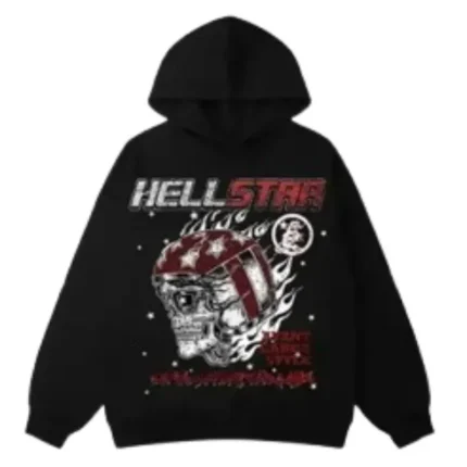 Hellstar Avant Garde Style Hoodies in Black