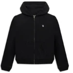 Hellstar Zip-Up Full Black Hoodie