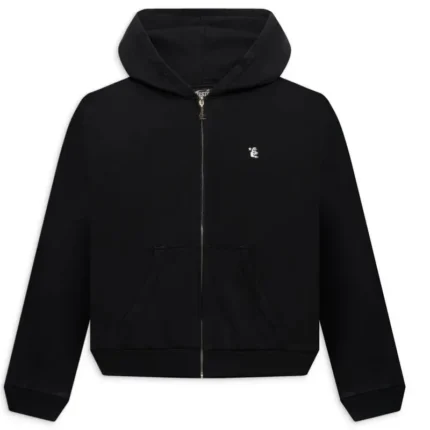 Hellstar Zip-Up Full Black Hoodie