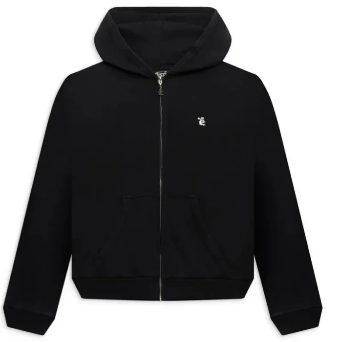 Hellstar Zip-Up Full Black Hoodie