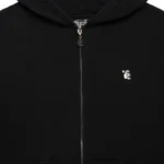 Hellstar Zip-Up Full Black Hoodie