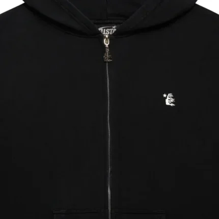 Hellstar Zip-Up Full Black Hoodie