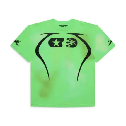 Hellstar Green Warm Up T-Shirt 11