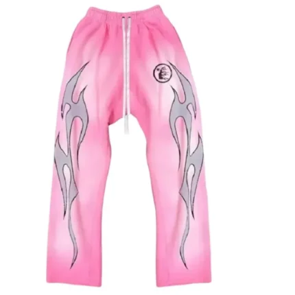 Pink Hellstar Flame Sweatpants