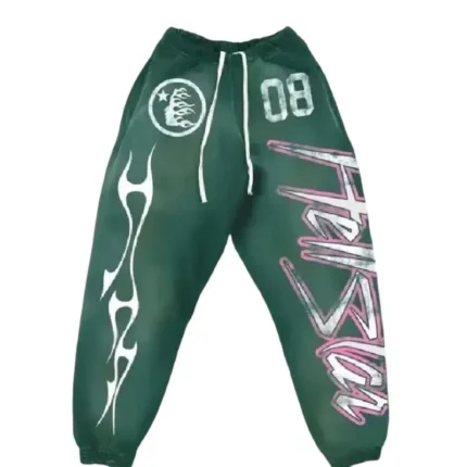 Hellstar Flare Sweatpants Green