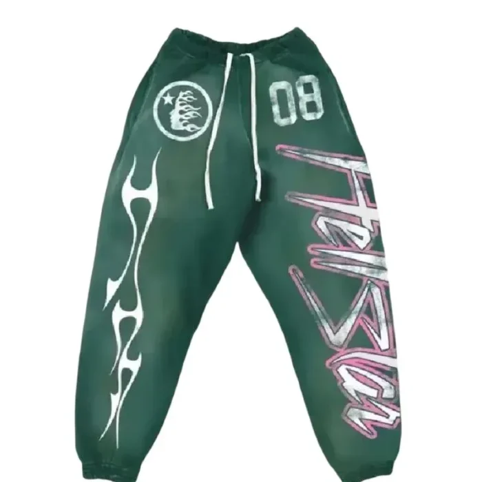 Hellstar Flare Sweatpants Green