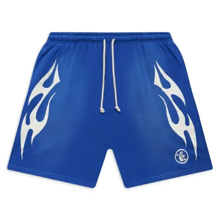 Hellstar Flame Dark Blue Shorts