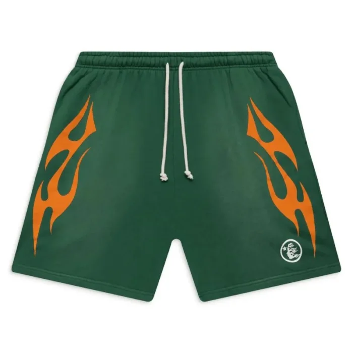 Hellstar Basic Flame Green Shorts