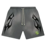 Buy Hellstar Flame Grey Shorts
