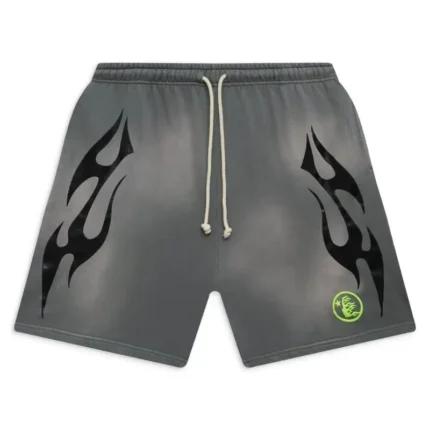 Buy Hellstar Flame Grey Shorts