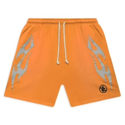 Buy Hellstar Flame Orange Shorts