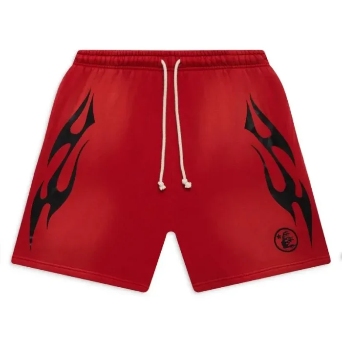 Buy Hellstar Flame Red Shorts