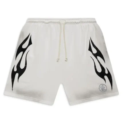 Hellstar Flame White Shorts