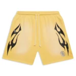 Buy Hellstar Flame Yellow Shorts