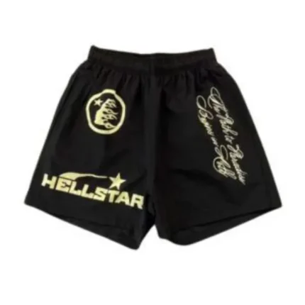 Hellstar logo Yellow Shorts