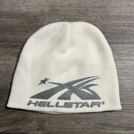 Hellstar Sample Beanie White