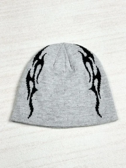 Gray Hellstar Beanie