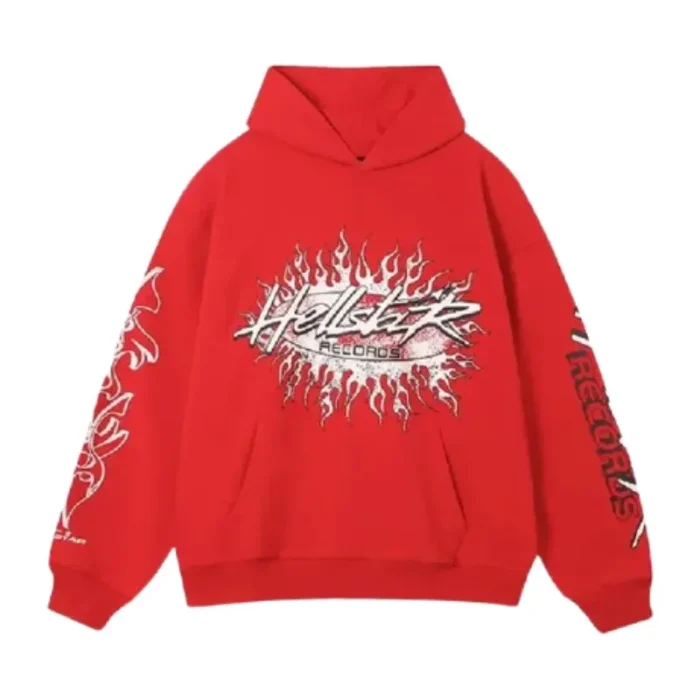 Hellstar Studios Records Hoodie in Red