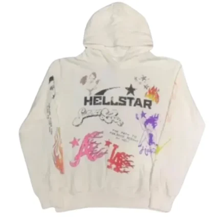 Hellstar Summer Love Hoodie in White