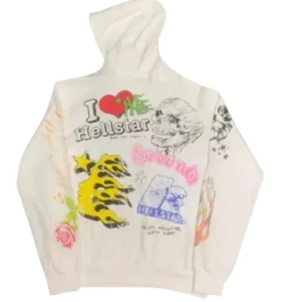 Hellstar Summer Love Hoodie in White