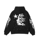 Black in Hellstar Racer Vintage Hoodie