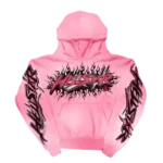 Hellstar Pink Brainwashed Brain Hoodie