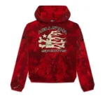 Hellstar Red Tye Dye Skull Hoodie Sports