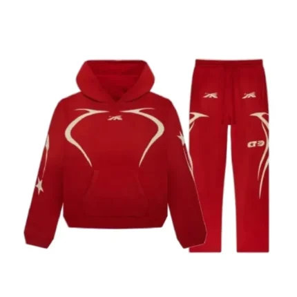 Hellstar Sports Tracksuit in Red