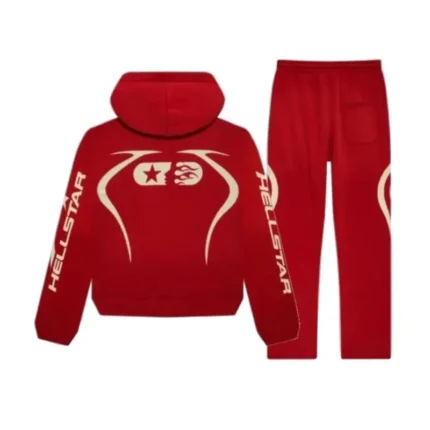 Hellstar Sports Tracksuit in Red